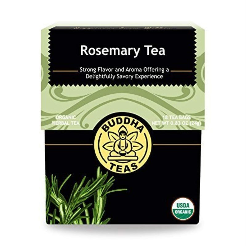 Buddha Teas - Organic Rosemary Tea - Herbal Tea - Stimulating & System Regulating - With Antioxidants & Minerals - Clean Ingredients - Caffeine Free - OU Kosher - 18 Tea Bags (Pack of 1) - Image 1